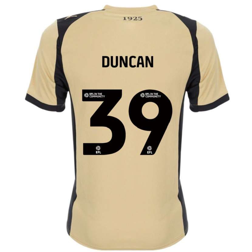 Danxen Mænd Harrison Duncan #39 Guld Sort Udebane Spillertrøjer 2025/26 Trøje T-Shirt