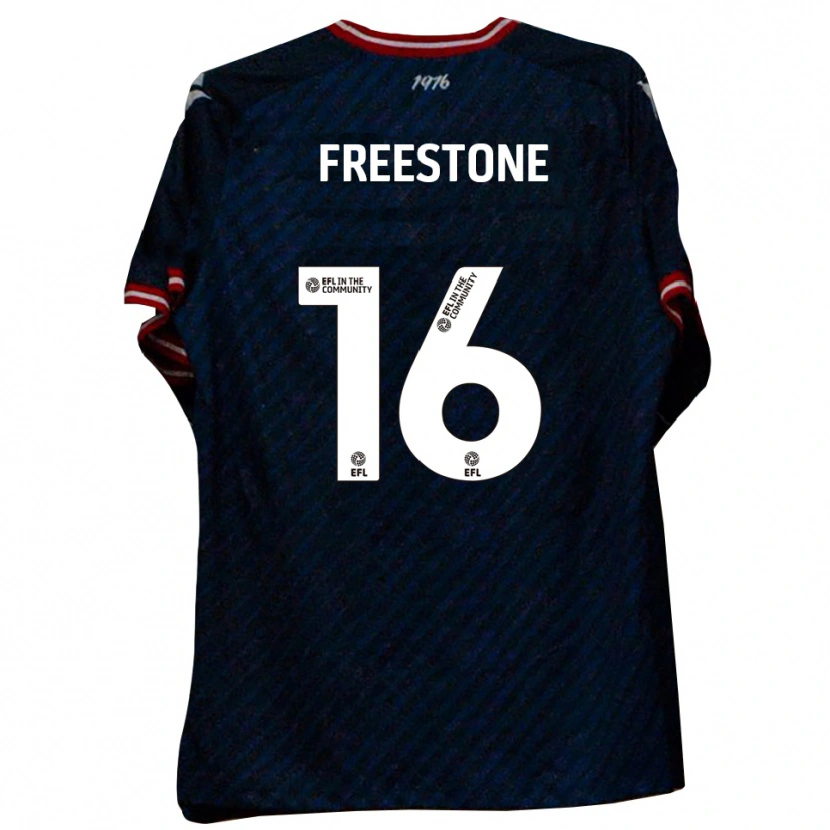 Danxen Mænd Lewis Freestone #16 Marineblå Rød Udebane Spillertrøjer 2025/26 Trøje T-Shirt