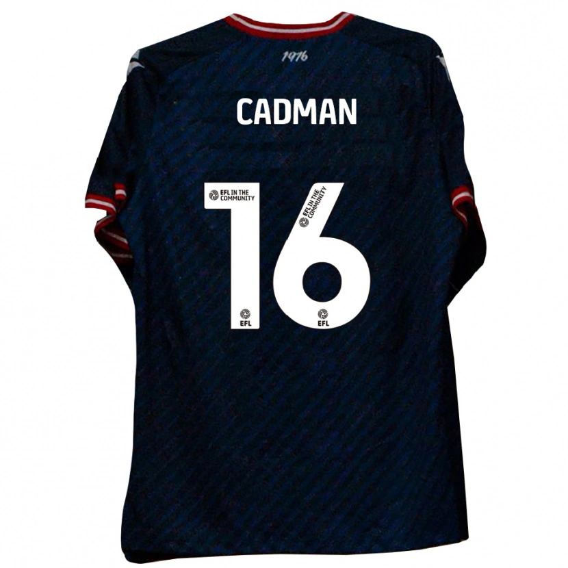 Danxen Mænd Taye Cadman #16 Marineblå Rød Udebane Spillertrøjer 2025/26 Trøje T-Shirt