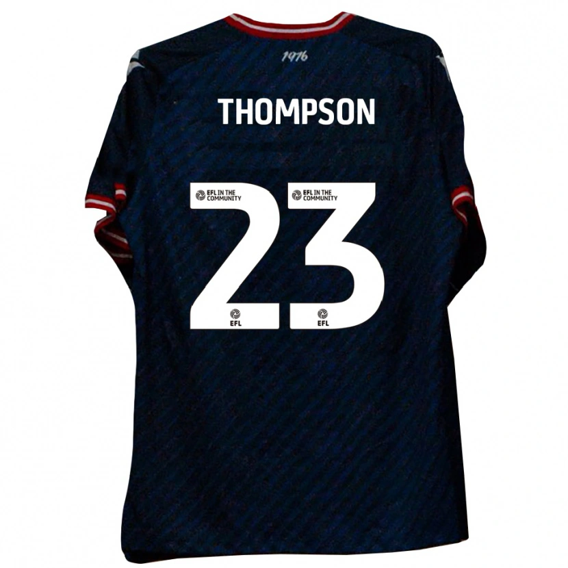Danxen Mænd Louis Thompson #23 Marineblå Rød Udebane Spillertrøjer 2025/26 Trøje T-Shirt