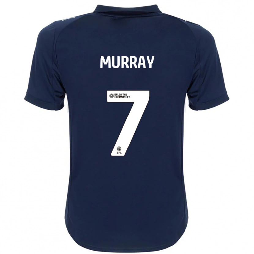 Danxen Mænd Fraser Murray #7 Marineblå Hvid Udebane Spillertrøjer 2025/26 Trøje T-Shirt