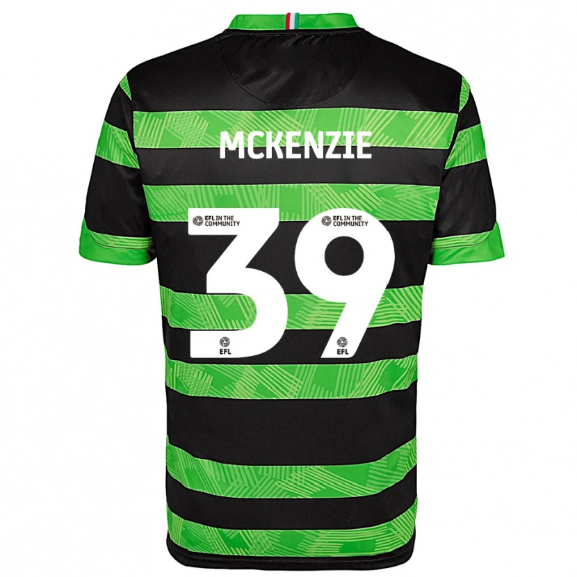 Danxen Mænd Kai Mckenzie #39 Sort Grøn Udebane Spillertrøjer 2025/26 Trøje T-Shirt