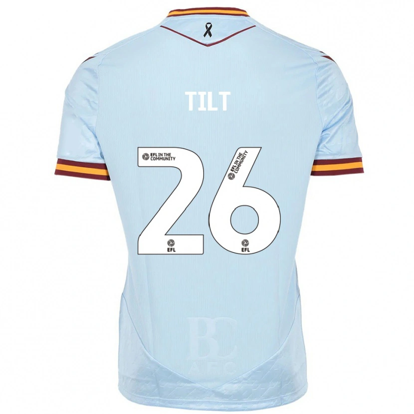 Danxen Mænd Curtis Tilt #26 Lyseblå Udebane Spillertrøjer 2025/26 Trøje T-Shirt