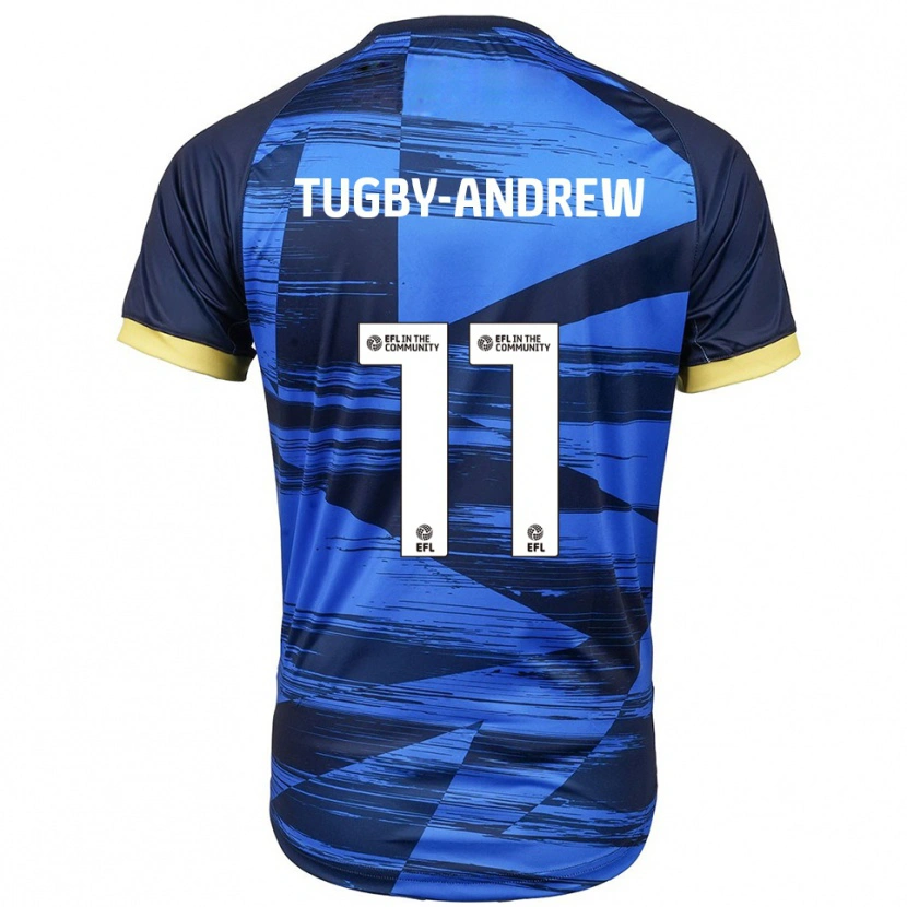 Danxen Mænd Lindsey Tugby-Andrew #11 Blå Marineblå Udebane Spillertrøjer 2025/26 Trøje T-Shirt