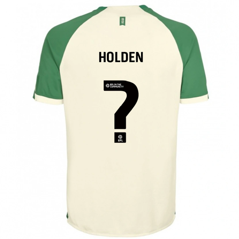 Danxen Mænd Lenny Holden #0 Off-White Grøn Udebane Spillertrøjer 2025/26 Trøje T-Shirt