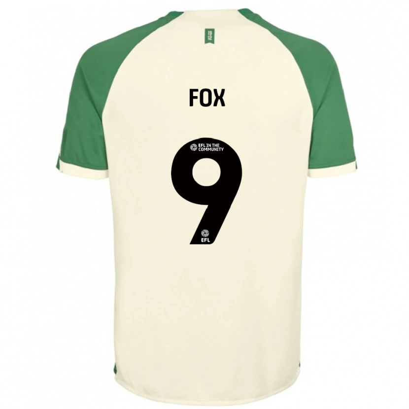 Danxen Mænd Ruth Fox #9 Off-White Grøn Udebane Spillertrøjer 2025/26 Trøje T-Shirt