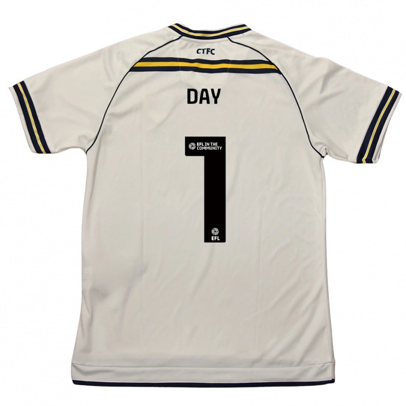 Danxen Mænd Joe Day #1 Hvid Marineblå Udebane Spillertrøjer 2025/26 Trøje T-Shirt