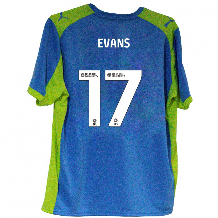 Danxen Mænd Ched Evans #17 Lyseblå Gul Udebane Spillertrøjer 2025/26 Trøje T-Shirt