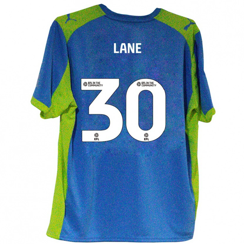 Danxen Mænd Mikey Lane #30 Lyseblå Gul Udebane Spillertrøjer 2025/26 Trøje T-Shirt