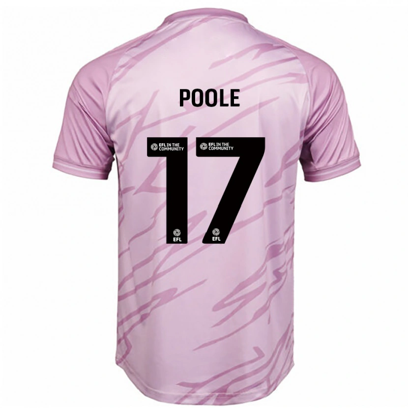 Danxen Mænd Mia Poole #17 Pink Sort Udebane Spillertrøjer 2025/26 Trøje T-Shirt