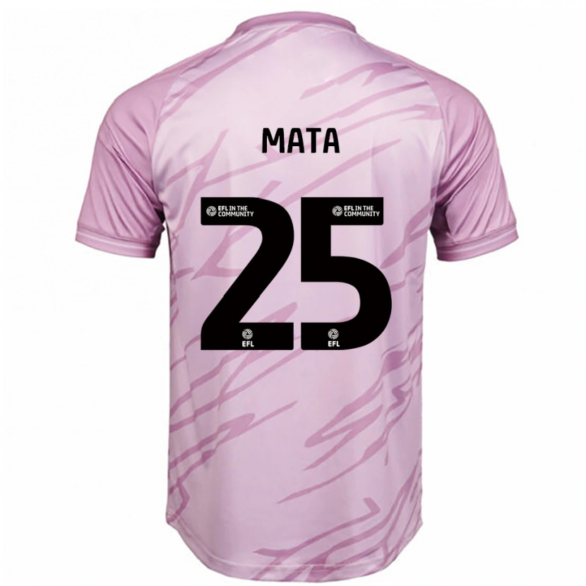 Danxen Mænd Max Mata #25 Pink Sort Udebane Spillertrøjer 2025/26 Trøje T-Shirt