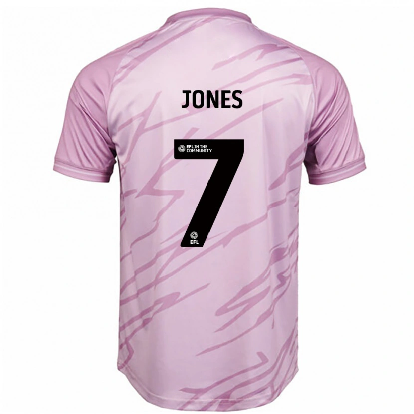 Danxen Mænd Maddie Jones #7 Pink Sort Udebane Spillertrøjer 2025/26 Trøje T-Shirt