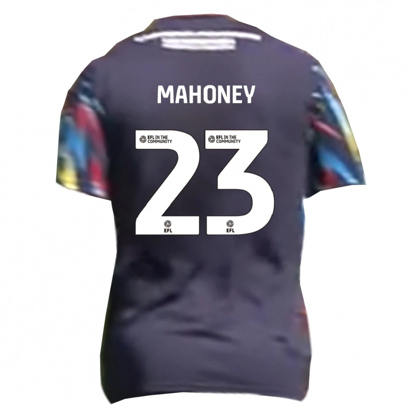 Danxen Mænd Connor Mahoney #23 Marineblå Gul Rød Udebane Spillertrøjer 2025/26 Trøje T-Shirt