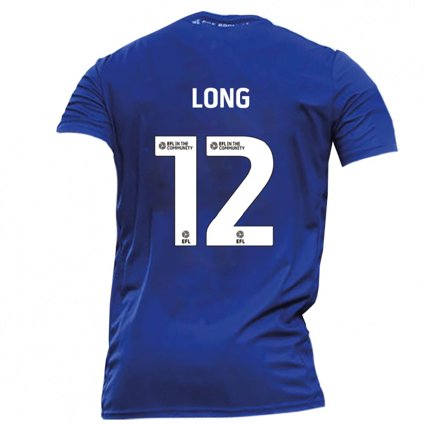 Danxen Mænd Sam Long #12 Blå Hvid Udebane Spillertrøjer 2025/26 Trøje T-Shirt