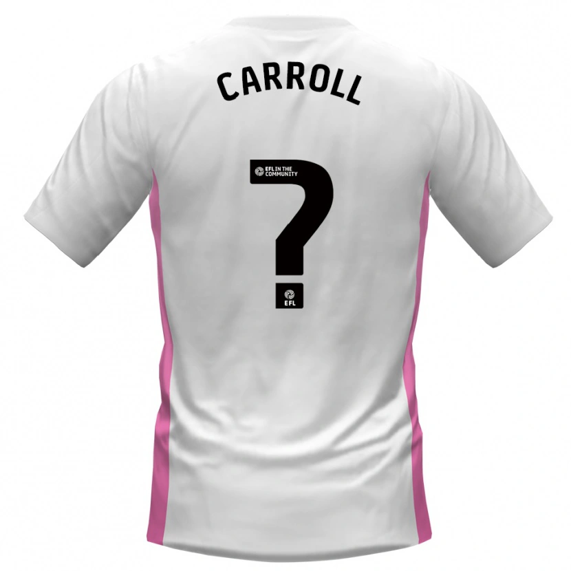 Danxen Mænd Rhianne Carroll #0 Hvid Rød Udebane Spillertrøjer 2025/26 Trøje T-Shirt