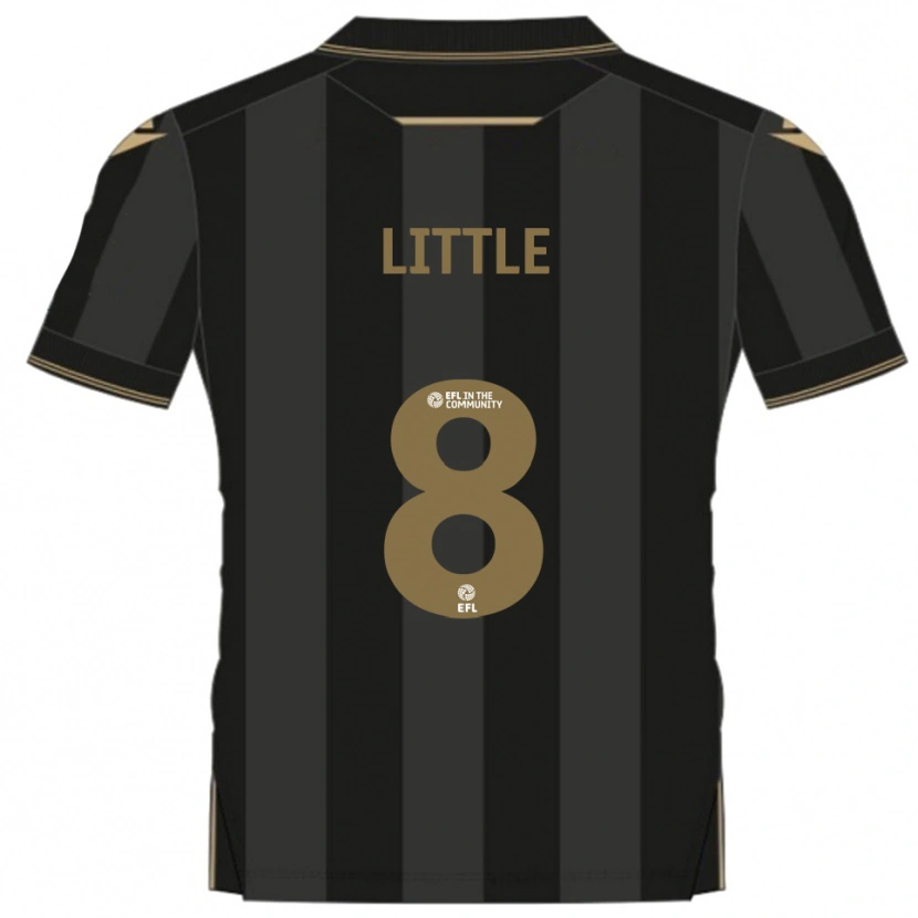 Danxen Mænd Armani Little #8 Sort Guld Udebane Spillertrøjer 2025/26 Trøje T-Shirt
