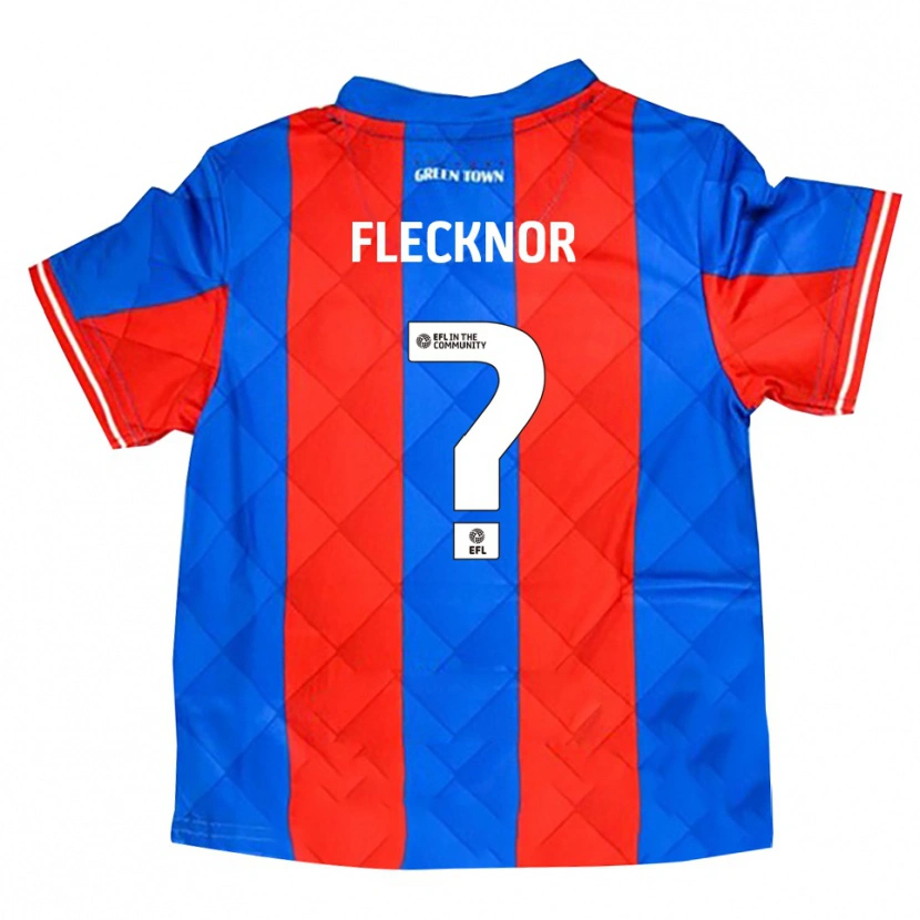 Danxen Mænd Laura Flecknor #0 Blå Rød Hvid Udebane Spillertrøjer 2025/26 Trøje T-Shirt