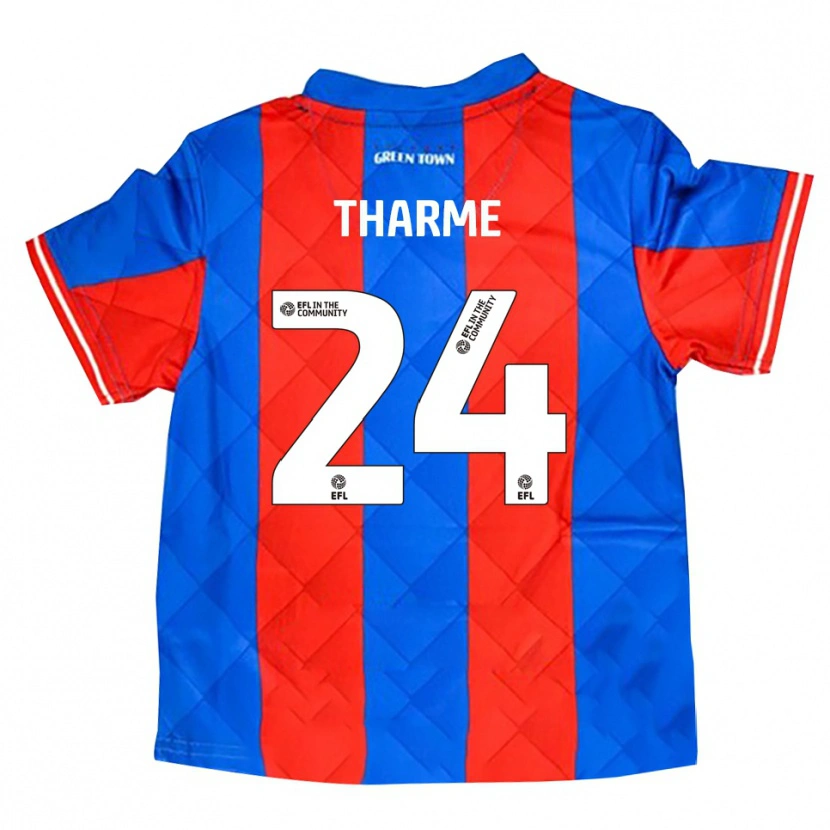 Danxen Mænd Doug Tharme #24 Blå Rød Hvid Udebane Spillertrøjer 2025/26 Trøje T-Shirt