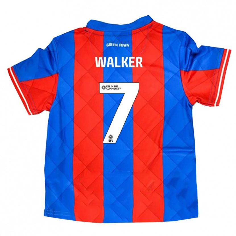 Danxen Mænd Jamie Walker #7 Blå Rød Hvid Udebane Spillertrøjer 2025/26 Trøje T-Shirt