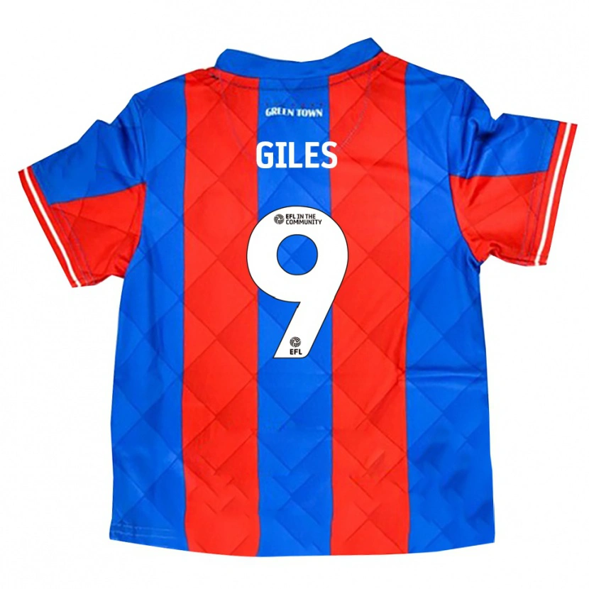 Danxen Mænd Grayson Giles #9 Blå Rød Hvid Udebane Spillertrøjer 2025/26 Trøje T-Shirt