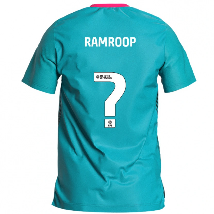 Danxen Mænd Rochelle Ramroop #0 Lyseblå Pink Udebane Spillertrøjer 2025/26 Trøje T-Shirt