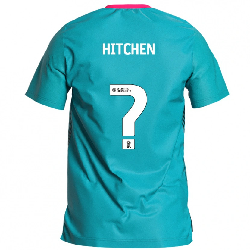 Danxen Mænd Rebecca Hitchen #0 Lyseblå Pink Udebane Spillertrøjer 2025/26 Trøje T-Shirt