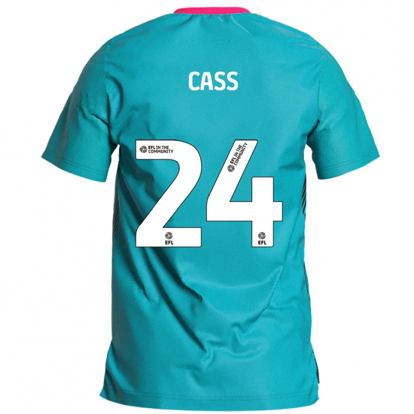 Danxen Mænd Lewis Cass #24 Lyseblå Pink Udebane Spillertrøjer 2025/26 Trøje T-Shirt