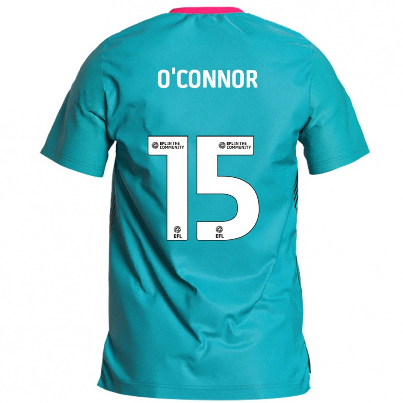 Danxen Mænd Anthony O'connor #15 Lyseblå Pink Udebane Spillertrøjer 2025/26 Trøje T-Shirt