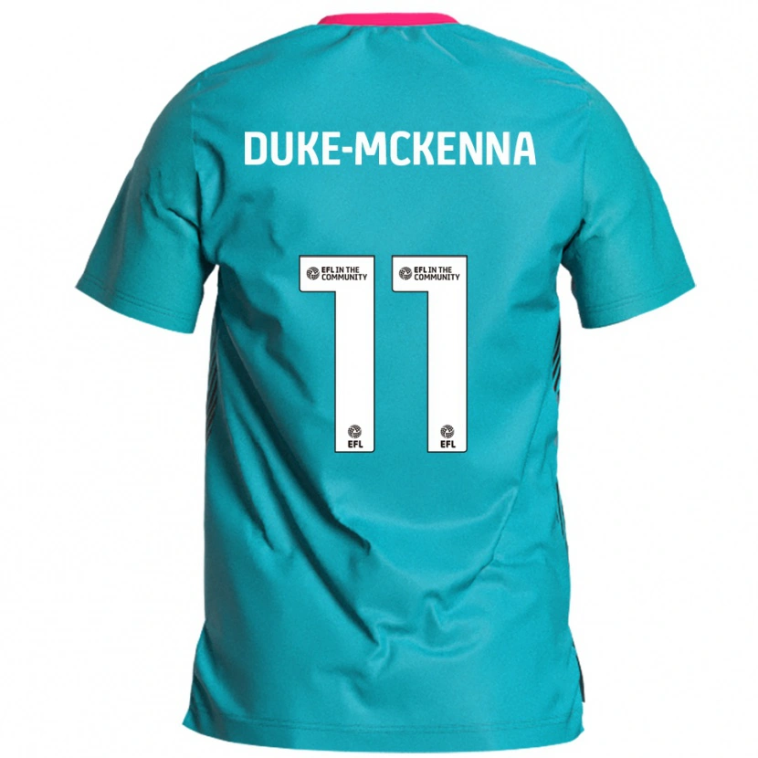 Danxen Mænd Stephen Duke-Mckenna #11 Lyseblå Pink Udebane Spillertrøjer 2025/26 Trøje T-Shirt