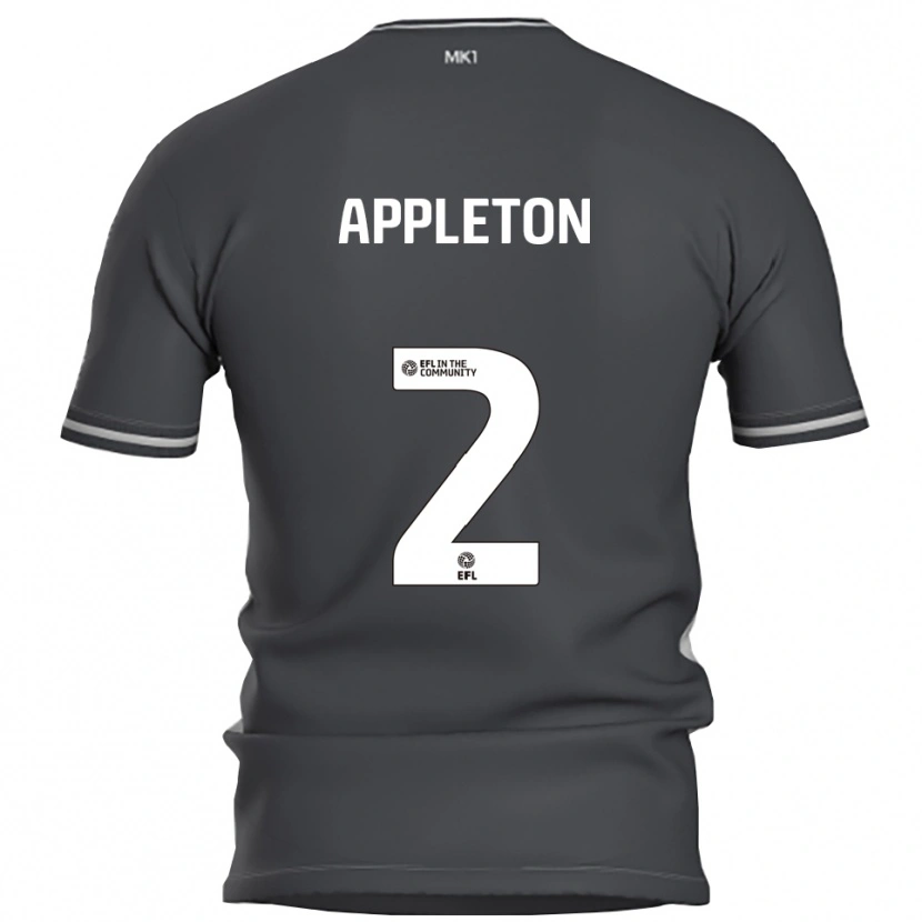 Danxen Mænd Tara Appleton #2 Grå Sølv Udebane Spillertrøjer 2025/26 Trøje T-Shirt
