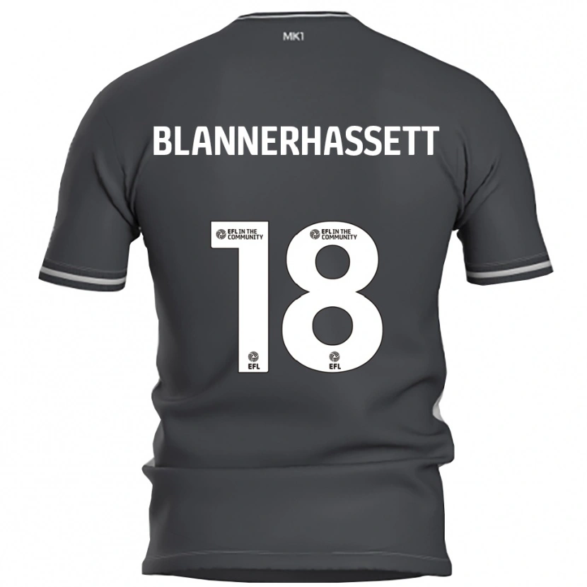 Danxen Mænd Tommy Blannerhassett #18 Grå Sølv Udebane Spillertrøjer 2025/26 Trøje T-Shirt