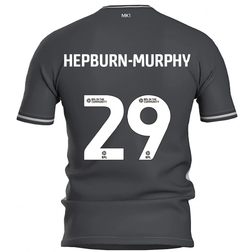 Danxen Mænd Rushian Hepburn-Murphy #29 Grå Sølv Udebane Spillertrøjer 2025/26 Trøje T-Shirt