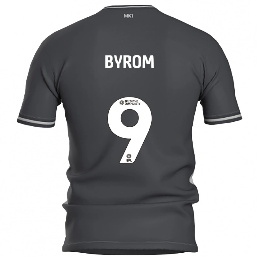 Danxen Mænd Sophie Byrom #9 Grå Sølv Udebane Spillertrøjer 2025/26 Trøje T-Shirt