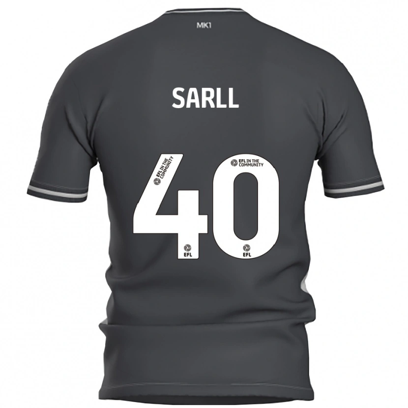 Danxen Mænd Amelie Sarll #40 Grå Sølv Udebane Spillertrøjer 2025/26 Trøje T-Shirt