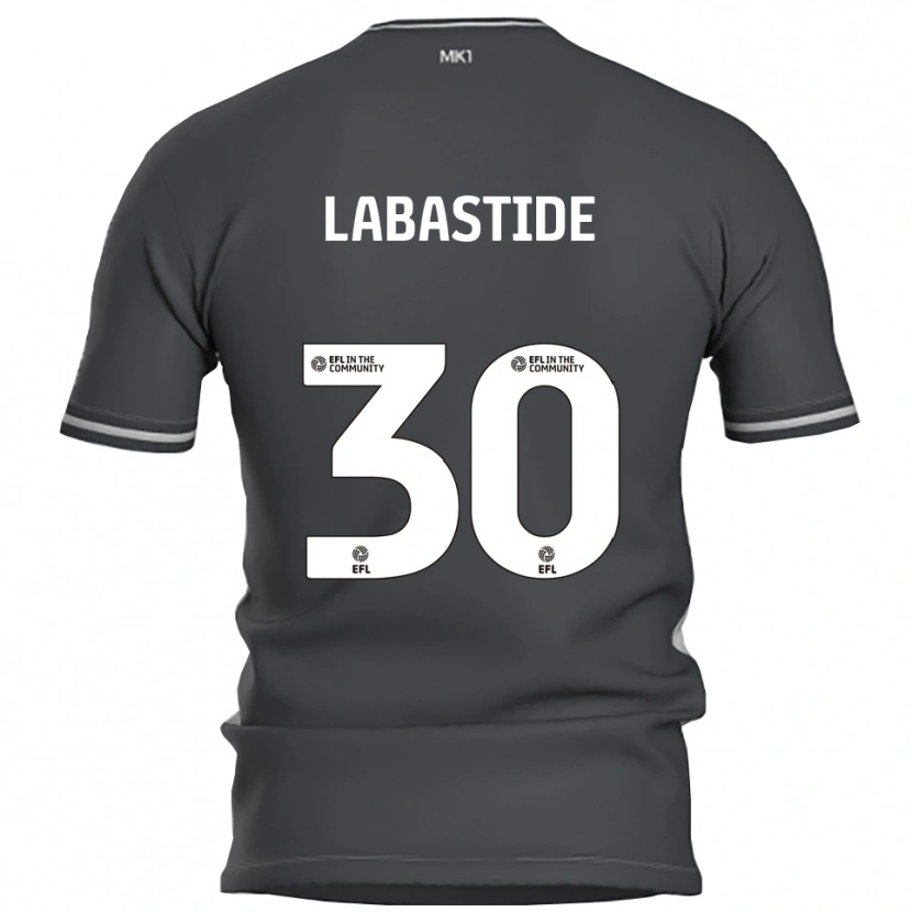 Danxen Mænd Zara Labastide #30 Grå Sølv Udebane Spillertrøjer 2025/26 Trøje T-Shirt