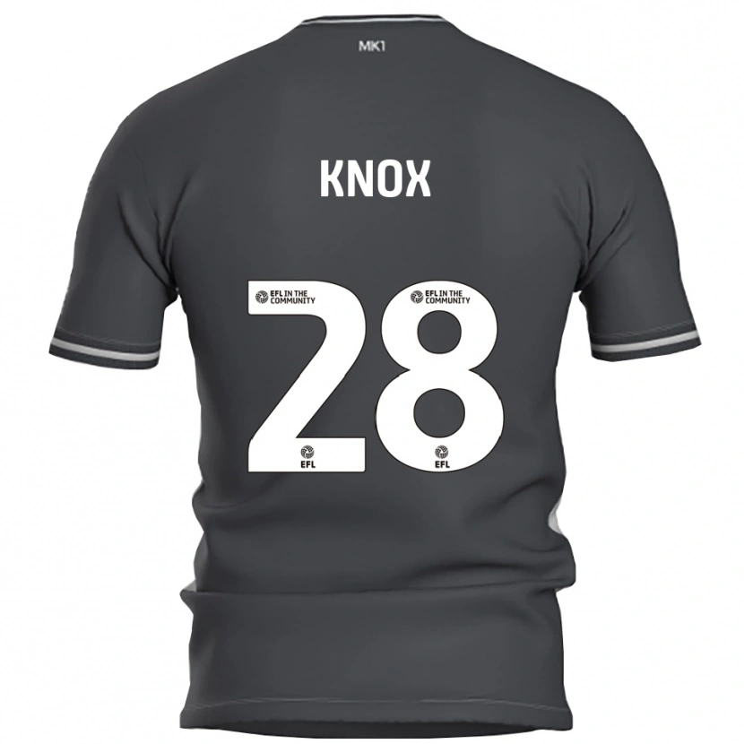 Danxen Mænd Mollie Knox #28 Grå Sølv Udebane Spillertrøjer 2025/26 Trøje T-Shirt