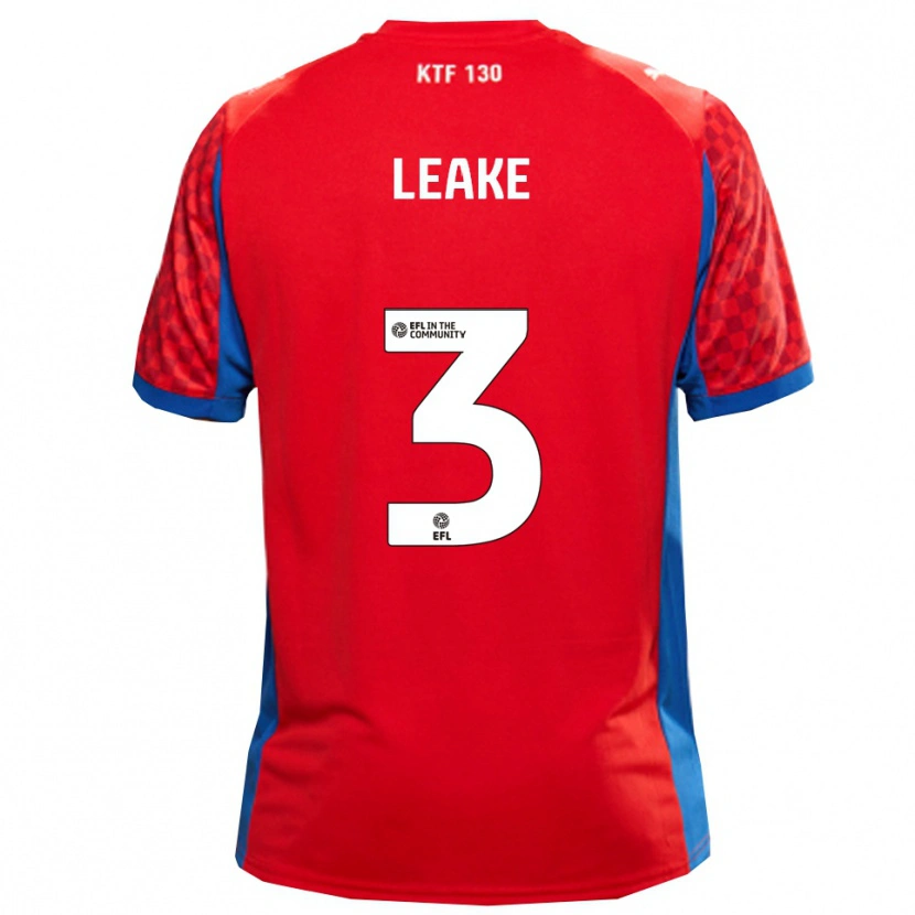 Danxen Mænd Jake Leake #3 Rød Blå Udebane Spillertrøjer 2025/26 Trøje T-Shirt