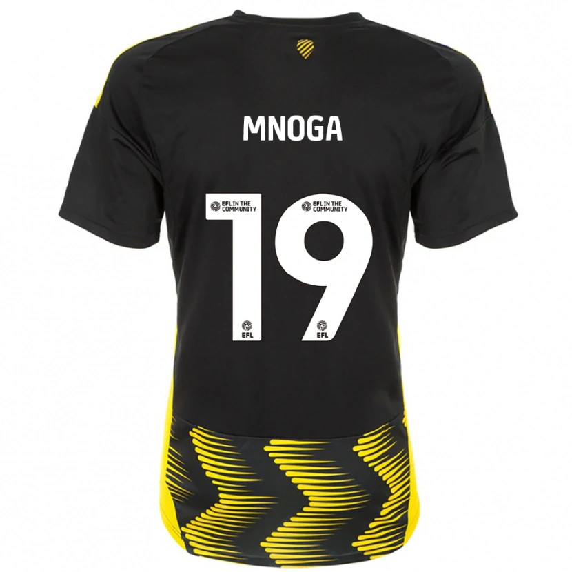Danxen Mænd Haji Mnoga #19 Sort Gul Udebane Spillertrøjer 2025/26 Trøje T-Shirt