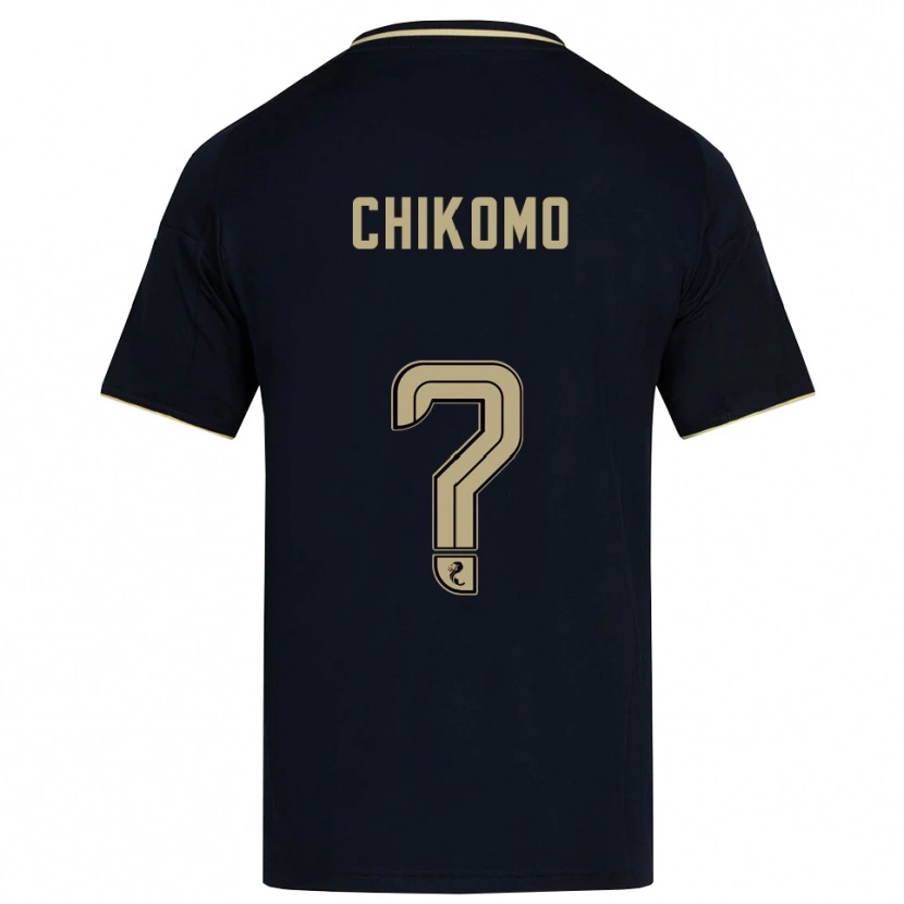 Danxen Mænd Bradley Chikomo #0 Marineblå Guld Udebane Spillertrøjer 2025/26 Trøje T-Shirt