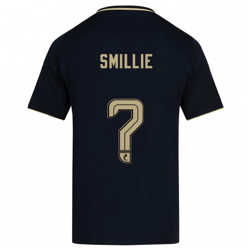 Danxen Mænd Reuben Smillie #0 Marineblå Guld Udebane Spillertrøjer 2025/26 Trøje T-Shirt