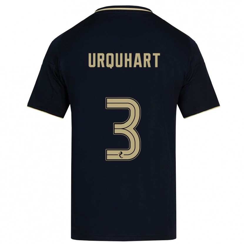 Danxen Mænd Millie Urquhart #3 Marineblå Guld Udebane Spillertrøjer 2025/26 Trøje T-Shirt