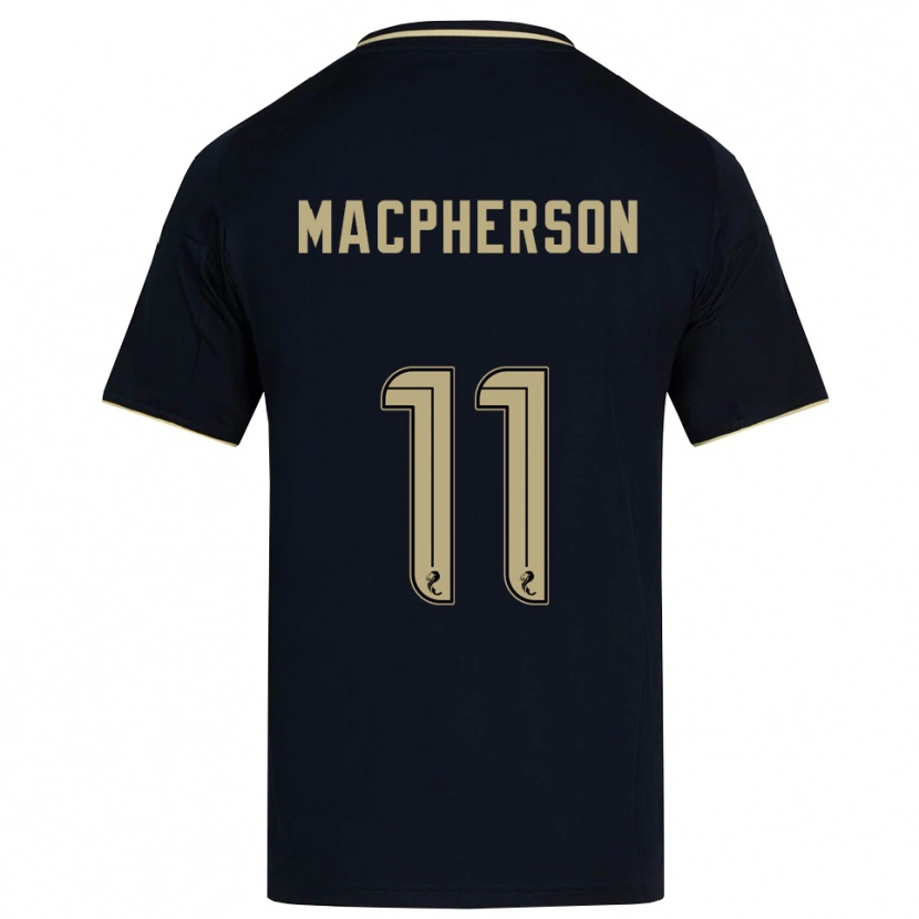 Danxen Mænd Keira Macpherson #11 Marineblå Guld Udebane Spillertrøjer 2025/26 Trøje T-Shirt
