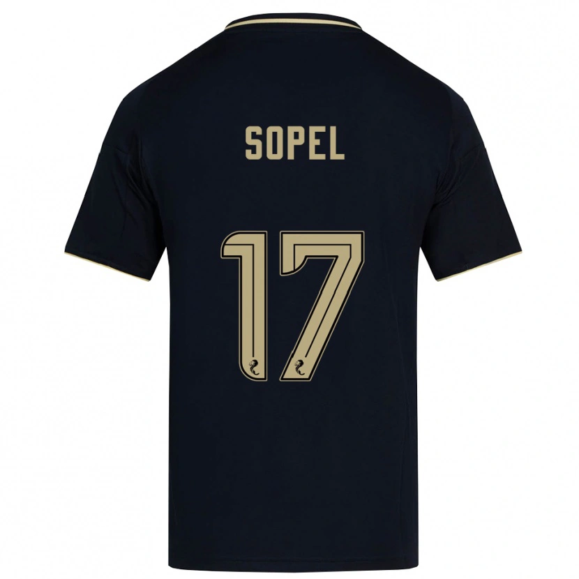 Danxen Mænd Nadia Sopel #17 Marineblå Guld Udebane Spillertrøjer 2025/26 Trøje T-Shirt