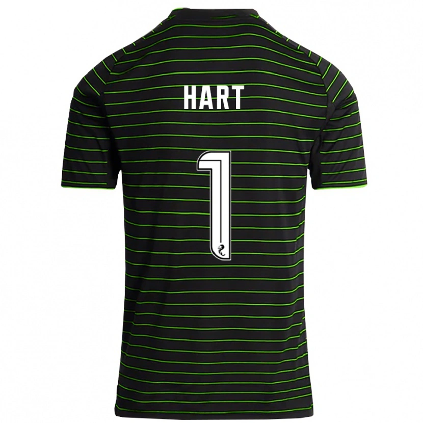Danxen Mænd Joe Hart #1 Sort Grøn Udebane Spillertrøjer 2025/26 Trøje T-Shirt