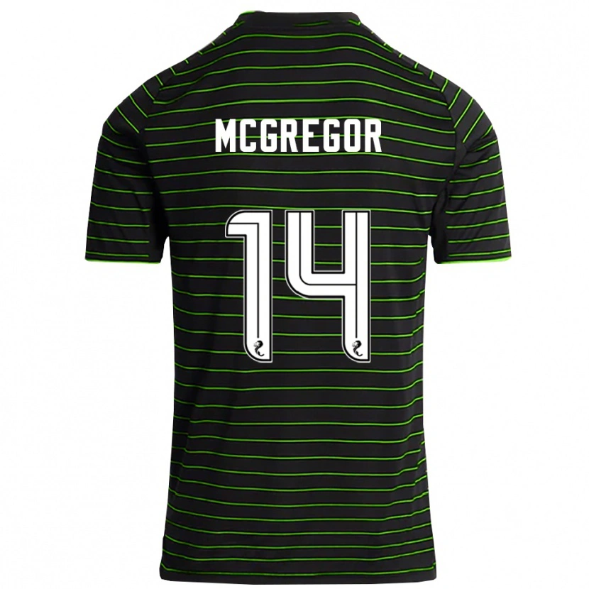 Danxen Mænd Shannon Mcgregor #14 Sort Grøn Udebane Spillertrøjer 2025/26 Trøje T-Shirt