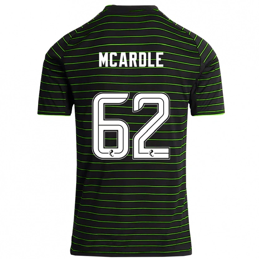Danxen Mænd Sean Mcardle #62 Sort Grøn Udebane Spillertrøjer 2025/26 Trøje T-Shirt
