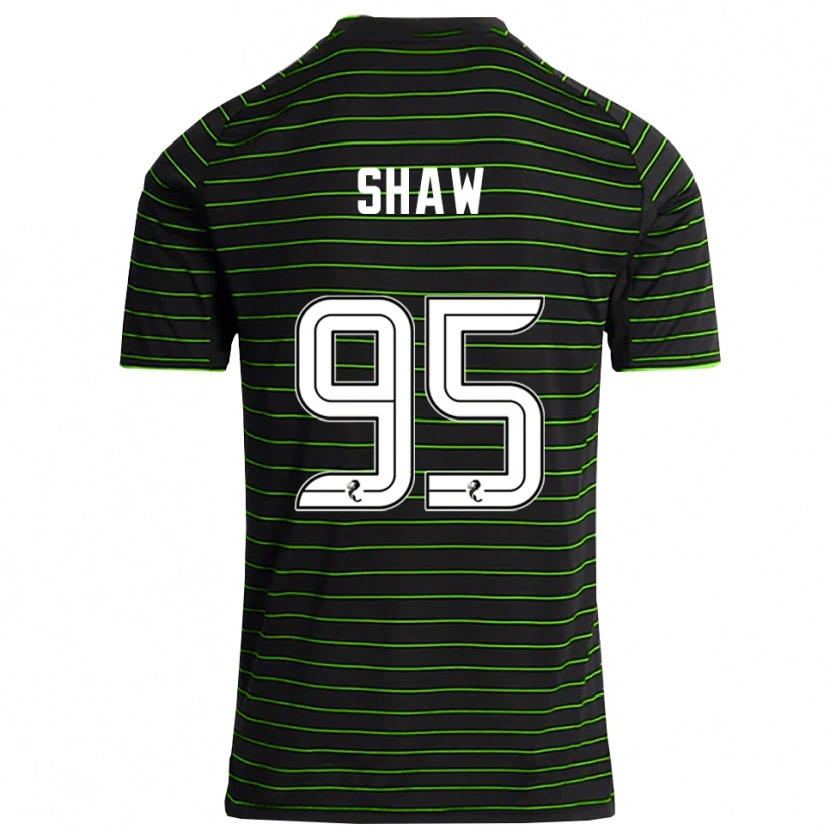 Danxen Mænd Corey Shaw #95 Sort Grøn Udebane Spillertrøjer 2025/26 Trøje T-Shirt