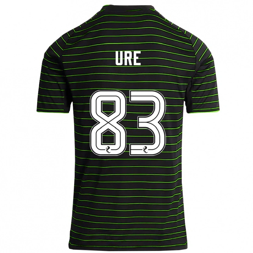Danxen Mænd Kyle Ure #83 Sort Grøn Udebane Spillertrøjer 2025/26 Trøje T-Shirt