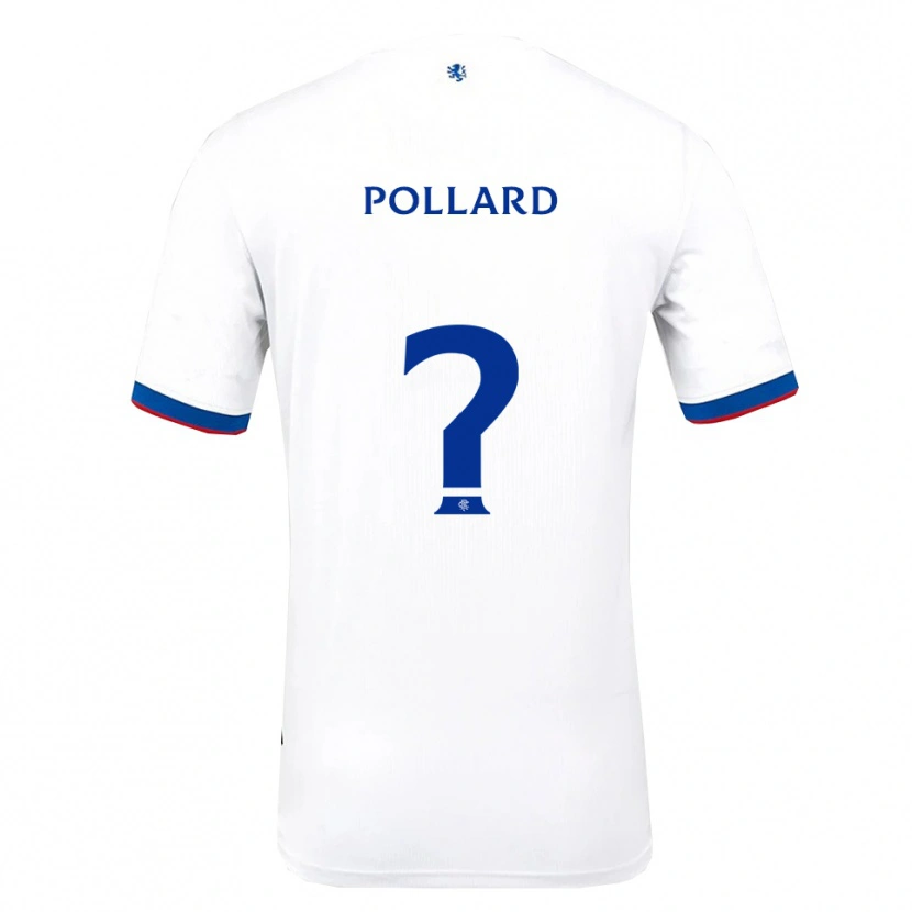 Danxen Mænd Lancelot Pollard #0 Hvid Rød Blå Udebane Spillertrøjer 2025/26 Trøje T-Shirt