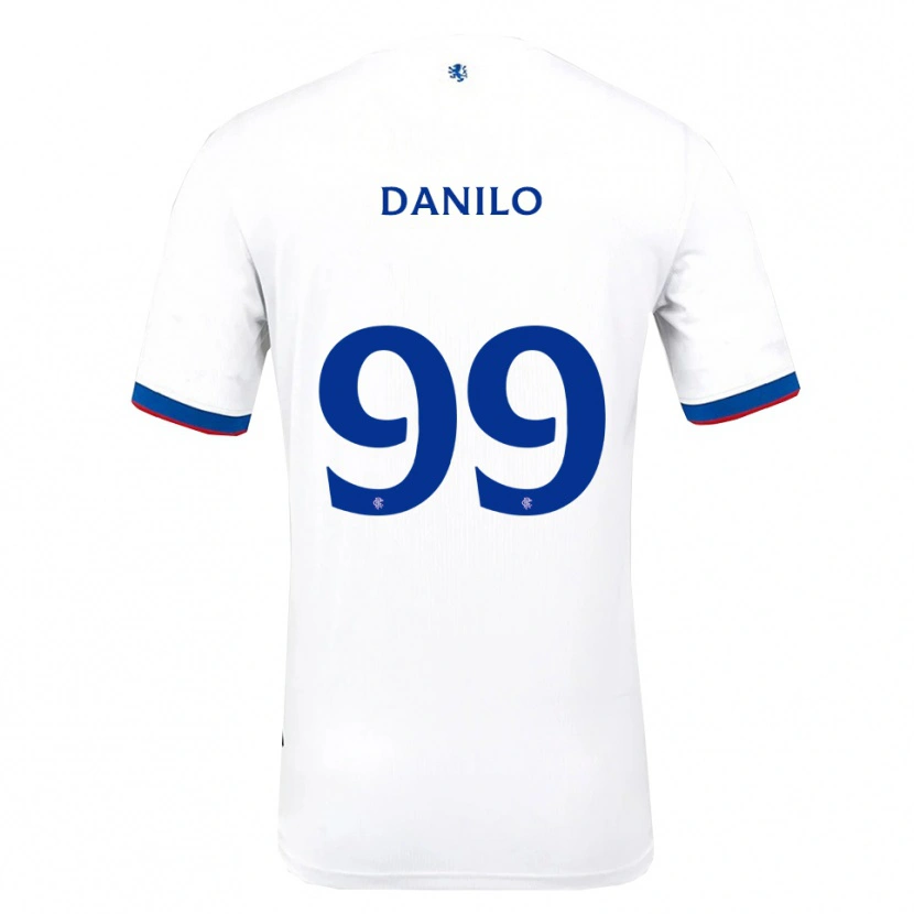 Danxen Mænd Danilo #99 Hvid Rød Blå Udebane Spillertrøjer 2025/26 Trøje T-Shirt